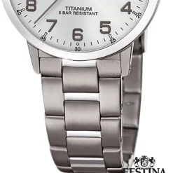 Festina Damen Armbanduhr Klassik F20436/1 Quarz Titan silber UF20436/1