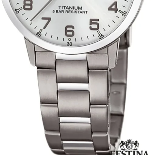 Festina Damen Armbanduhr Klassik F20436/1 Quarz Titan silber UF20436/1