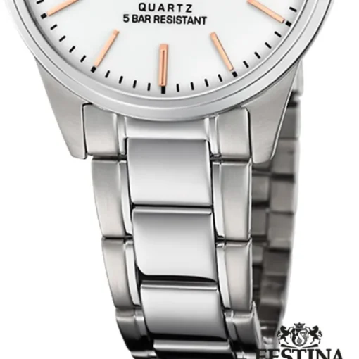 Festina Damen Armbanduhr Klassik F20509/2 Analog Edelstahl silber UF20509/2