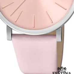 Festina Damen Armbanduhr Boyfriend F20371/2 Quarz Leder rose UF20371/2