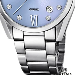 Festina Damen Armbanduhr Boyfriend F16790/B Quarz Edelstahl silber UF16790/B