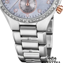 Festina Damen Armbanduhr Boyfriend F20401/3 Quarz Edelstahl silber UF20401/3