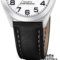 Festina Damen Armbanduhr Klassik F20447/1 Quarz Leder schwarz UF20447/1