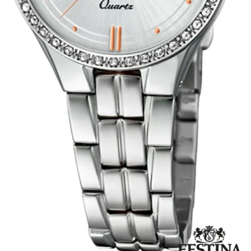 Festina Damen Armband-Uhr F20218/1 Quarz Edelstahl silber UF20218/1