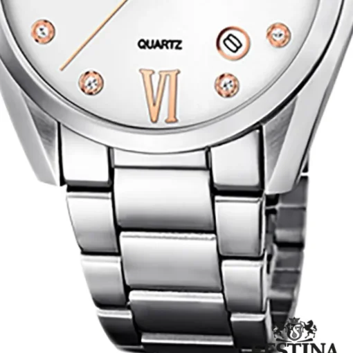 Festina Damen Armbanduhr Boyfriend F16790/A Quarz Edelstahl silber UF16790/A