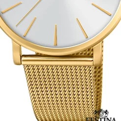 Festina Damen Armbanduhr Ladies Classic F20476/1 Quarz Edelstahl gold UF20476/1