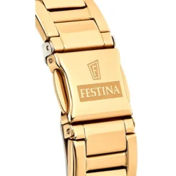 Festina Damen Armbanduhr Boyfriend F20400/1 Quarz Edelstahl gold UF20400/1