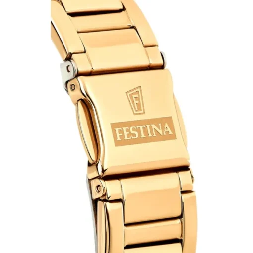 Festina Damen Armbanduhr Boyfriend F20400/1 Quarz Edelstahl gold UF20400/1