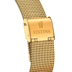 Festina Damen Armbanduhr Ladies Classic F20476/1 Quarz Edelstahl gold UF20476/1