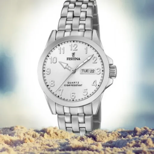 Festina Damen Armbanduhr Klassik F20455/1 Quarz Edelstahl silber UF20455/1