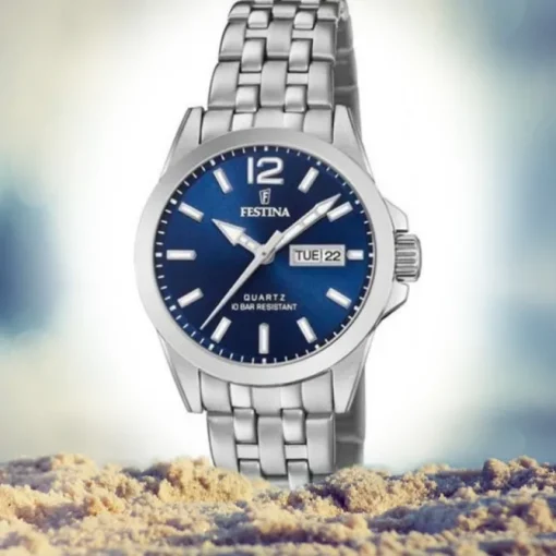 Festina Damen Armbanduhr Klassik F20455/3 Quarz Edelstahl silber UF20455/3