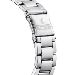 Festina Damen Armbanduhr Boyfriend F16790/E Quarz Edelstahl silber UF16790/E
