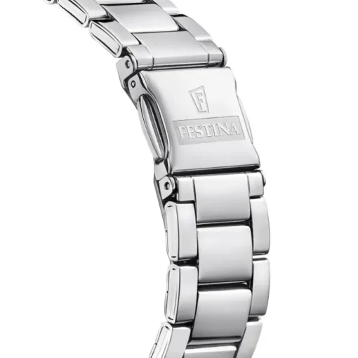 Festina Damen Armbanduhr Boyfriend F16790/E Quarz Edelstahl silber UF16790/E