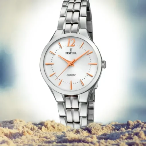 Festina Damen Armband-Uhr F20216/1 Quarz Edelstahl silber UF20216/1