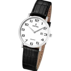 FESTINA Damen-Armbanduhr analog Quarz Leder Klassik Uhr UF16477/1