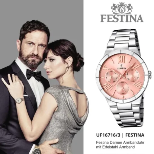 FESTINA Damen-Armbanduhr Mademoiselle analog Quarz Edelstahl UF16716/3