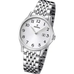 FESTINA Damen/Herren-Armbanduhr Klassik analog Quarz Edelstahl UF16748/1