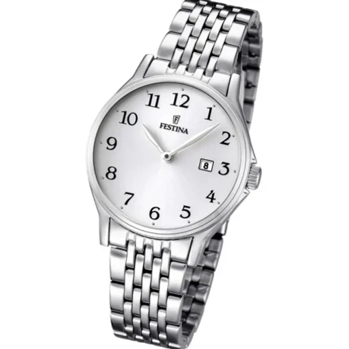 FESTINA Damen/Herren-Armbanduhr Klassik analog Quarz Edelstahl UF16748/1