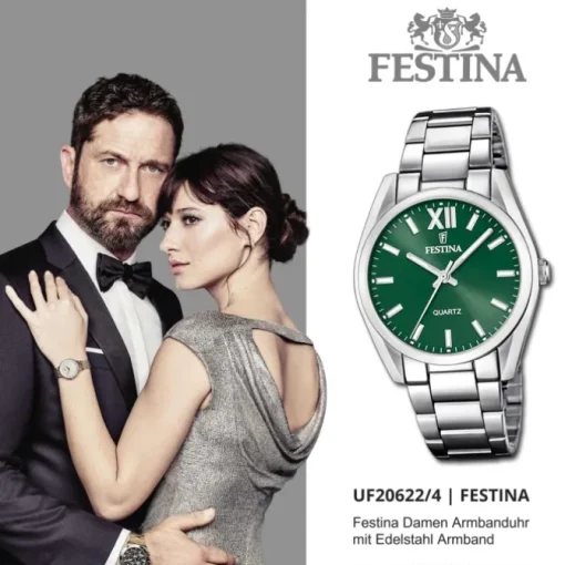 Festina Damenuhr Boyfriend F20622/4 Armbanduhr Edelstahl silber UF20622/4