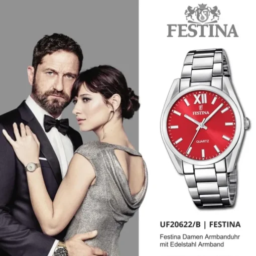 Festina Damenuhr Boyfriend F20622/B Armbanduhr Edelstahl silber UF20622/B