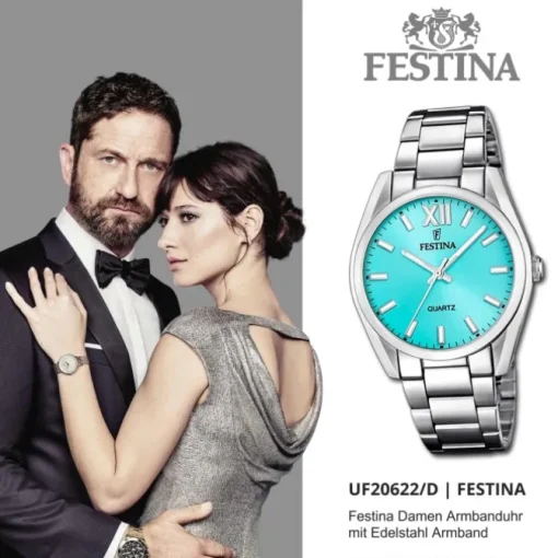 Festina Damenuhr Boyfriend F20622/D Armbanduhr Edelstahl silber UF20622/D
