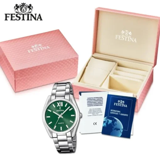 Festina Damenuhr Boyfriend F20622/4 Armbanduhr Edelstahl silber UF20622/4