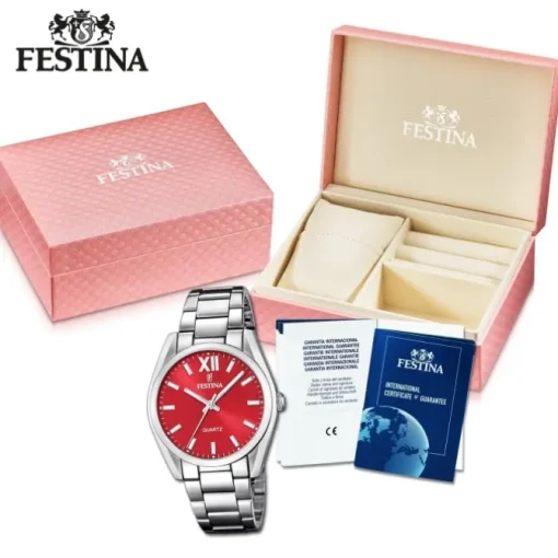 Festina Damenuhr Boyfriend F20622/B Armbanduhr Edelstahl silber UF20622/B
