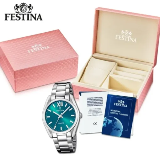 Festina Damenuhr Boyfriend F20622/C Armbanduhr Edelstahl silber UF20622/C