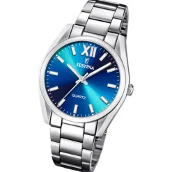 Festina Damenuhr Edelstahl silber Festina Boyfriend Armbanduhr UF20622/I