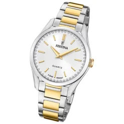Festina Damenuhr Edelstahl silber gold Festina Mademoiselle Armbanduhr UF20619/1