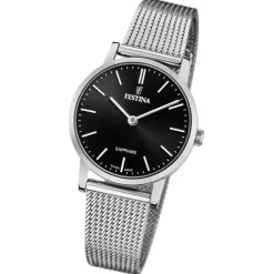 Festina Damenuhr Edelstahl silber Festina Swiss Made Armbanduhr UF20015/3