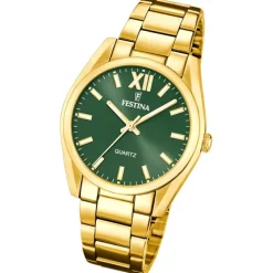 Festina Damenuhr Edelstahl gold Festina Boyfriend Armbanduhr UF20640/4