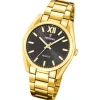 Festina Damenuhr Edelstahl gold Festina Boyfriend Armbanduhr UF20640/6