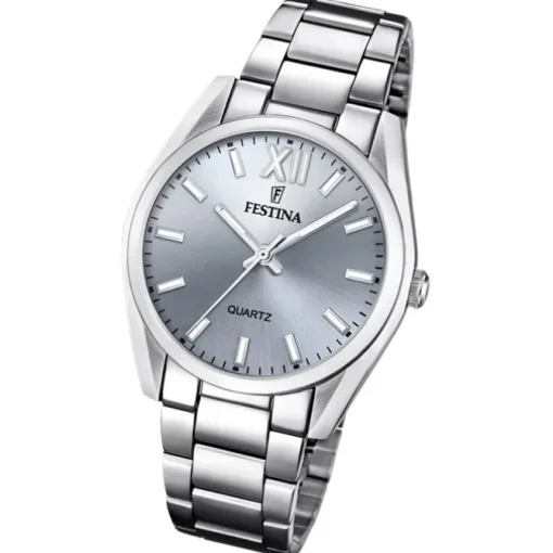 Festina Damenuhr Edelstahl silber Festina Boyfriend Armbanduhr UF20622/J
