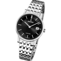 Festina Damenuhr Edelstahl silber Festina Swiss Made Armbanduhr UF20019/3