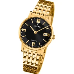 Festina Damenuhr Edelstahl gold Festina Swiss Made Armbanduhr UF20021/3