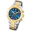 Festina Damenuhr Edelstahl silber gold Festina Boyfriend Armbanduhr UF20604/3