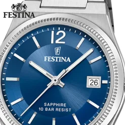 Festina Damenuhr Edelstahl silber Festina Swiss made Armbanduhr UF20035/4