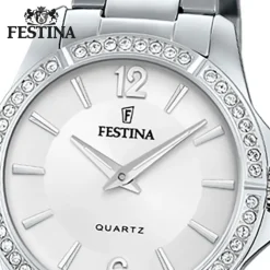 Festina Damenuhr Edelstahl silber Festina Mademoiselle Armbanduhr UF20593/1