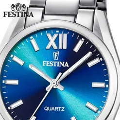 Festina Damenuhr Edelstahl silber Festina Boyfriend Armbanduhr UF20622/I