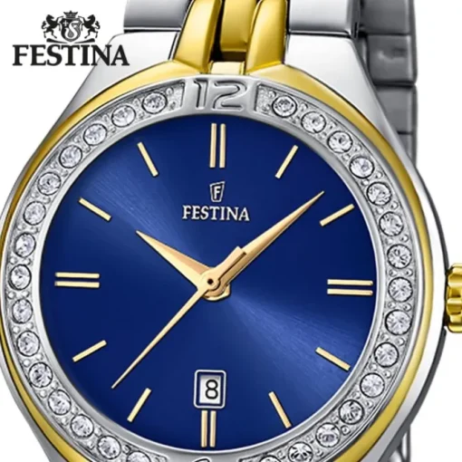 Festina Damenuhr Edelstahl silber gold Festina Mademoiselle Armbanduhr UF16868/3