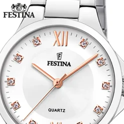 Festina Damenuhr Edelstahl silber Festina Mademoiselle Armbanduhr UF20582/1