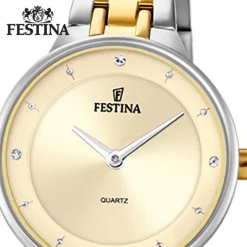 Festina Damenuhr Edelstahl silber gold Festina Mademoiselle Armbanduhr UF20625/2