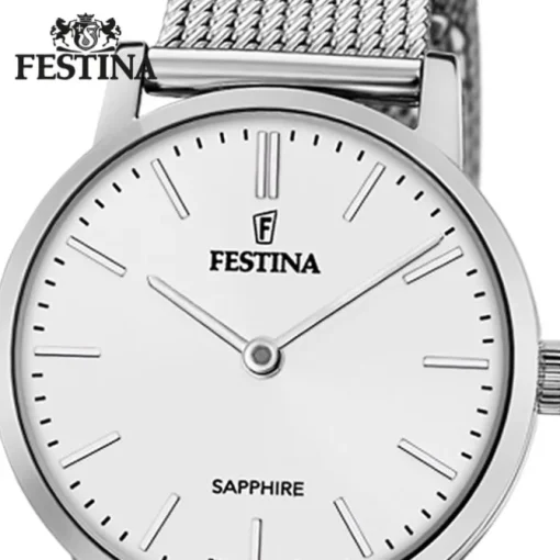 Festina Damenuhr Edelstahl silber Festina Swiss Made Armbanduhr UF20015/1