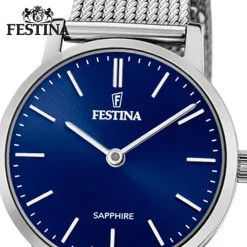 Festina Damenuhr Edelstahl silber Festina Swiss Made Armbanduhr UF20015/2