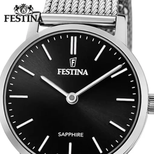 Festina Damenuhr Edelstahl silber Festina Swiss Made Armbanduhr UF20015/3
