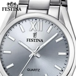 Festina Damenuhr Edelstahl silber Festina Boyfriend Armbanduhr UF20622/J