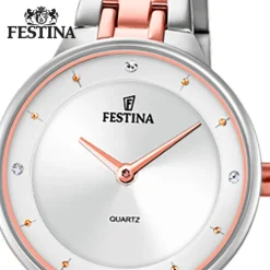 Festina Damenuhr Edelstahl silber rosé Festina Mademoiselle Armbanduhr UF20626/1