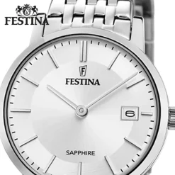 Festina Damenuhr Edelstahl silber Festina Swiss Made Armbanduhr UF20019/1