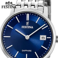 Festina Damenuhr Edelstahl silber Festina Swiss Made Armbanduhr UF20019/2